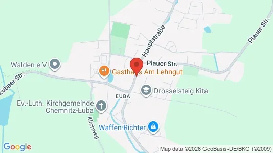 Apartments for rent i Chemnitz - kort over placeringen