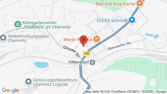 Apartments for rent i Chemnitz - kort over placeringen