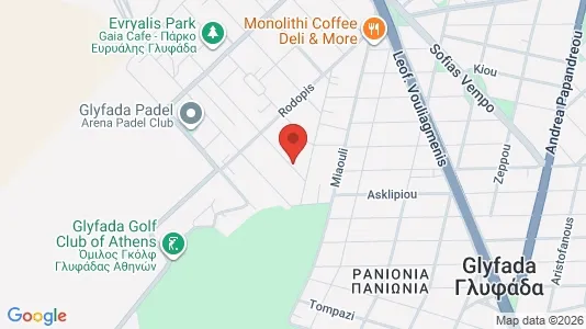 Apartments for rent i Glyfada - kort over placeringen