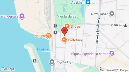 Apartments for rent i Riga Centrs - kort over placeringen