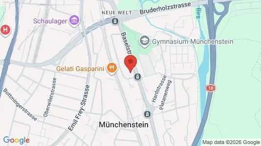 Apartments for rent i Arlesheim - kort over placeringen