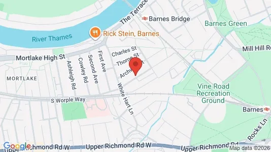 Apartments for rent i London SW13 - kort over placeringen