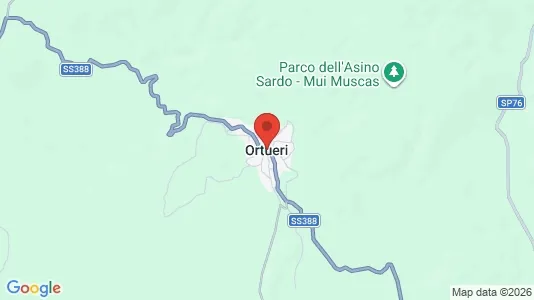 Apartments for rent i Ortueri - kort over placeringen
