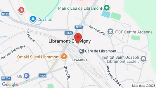 Apartments for rent i Libramont-Chevigny - kort over placeringen