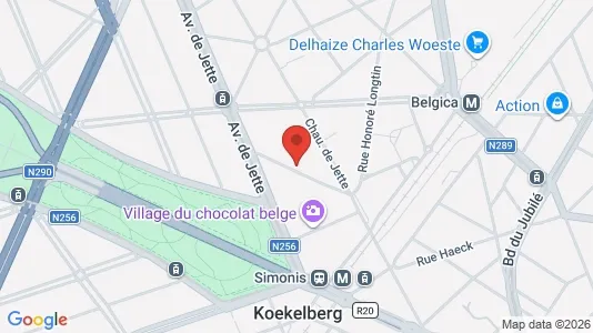 Apartments for rent i Brussels Koekelberg - kort over placeringen
