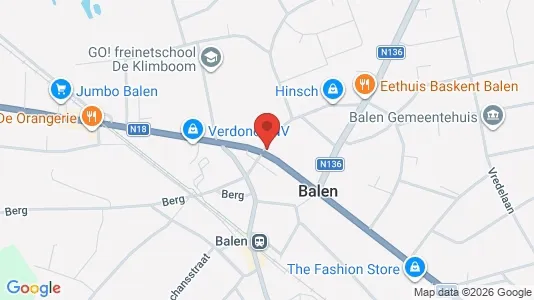 Apartments for rent i Balen - kort over placeringen