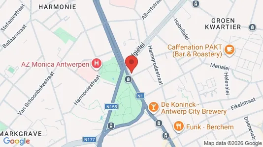 Apartments for rent i Stad Antwerp - kort over placeringen