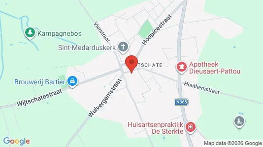 Apartments for rent i Heuvelland - kort over placeringen