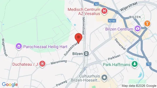Apartments for rent i Bilzen - kort over placeringen