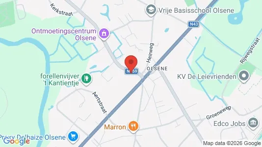 Apartments for rent i Zulte - kort over placeringen