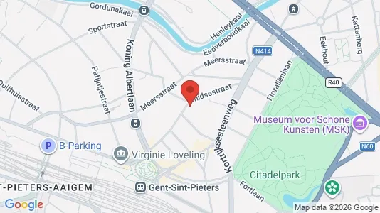 Apartments for rent i Stad Gent - kort over placeringen