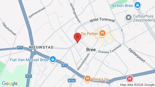 Apartments for rent i Bree - kort over placeringen
