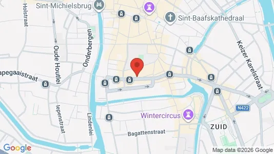 Apartments for rent i Stad Gent - kort over placeringen