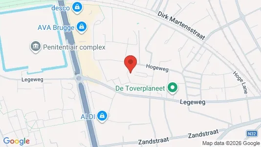 Apartments for rent i Brugge - kort over placeringen