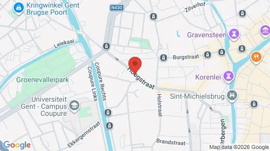 Apartments for rent i Stad Gent - kort over placeringen