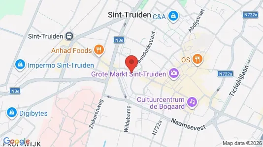 Apartments for rent i Sint-Truiden - kort over placeringen