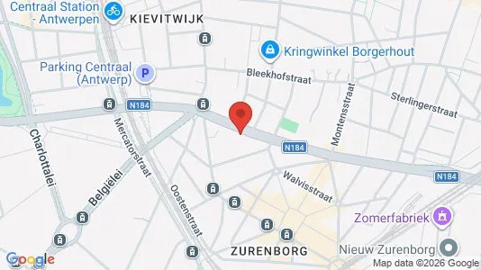Apartments for rent i Stad Antwerp - kort over placeringen