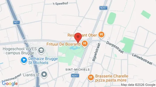 Apartments for rent i Brugge - kort over placeringen