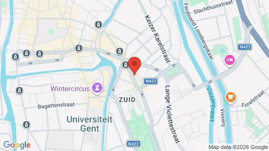 Apartments for rent i Stad Gent - kort over placeringen