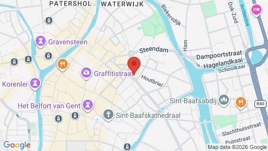 Apartments for rent i Stad Gent - kort over placeringen