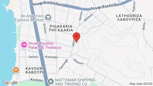 Apartments for rent i Glyfada - kort over placeringen