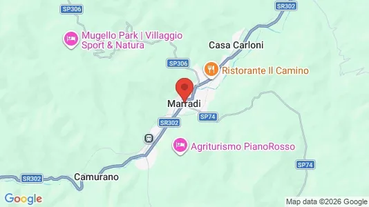 Apartments for rent i Marradi - kort over placeringen
