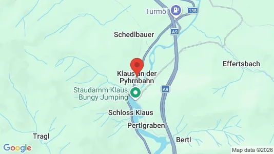 Apartments for rent i Klaus an der Pyhrnbahn - kort over placeringen