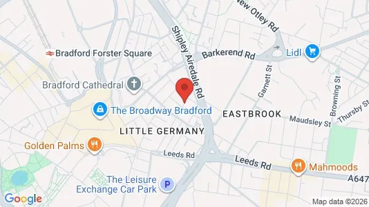 Apartments for rent i Bradford - West Yorkshire - kort over placeringen