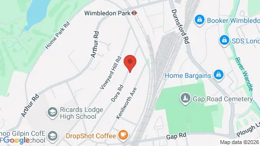 Apartments for rent i London SW19 - kort over placeringen