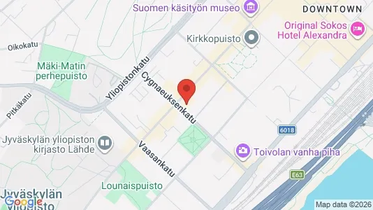 Apartments for rent i Jyväskylä - kort over placeringen