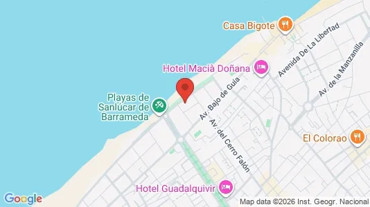 Apartments for rent i Sanlúcar de Barrameda - kort over placeringen