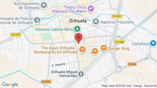Apartments for rent i Orihuela - kort over placeringen