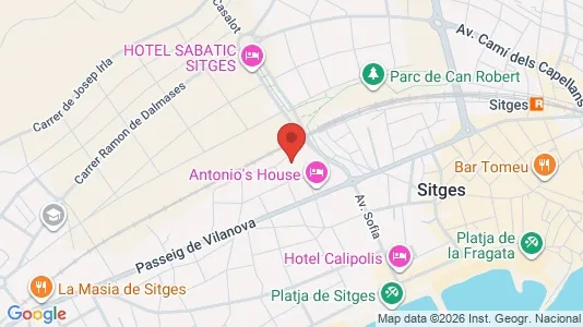Apartments for rent i Sant Pere de Ribes - kort over placeringen