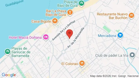 Apartments for rent i Sanlúcar de Barrameda - kort over placeringen