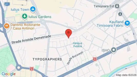 Apartments for rent i Timişoara - kort over placeringen