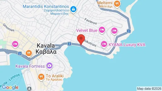 Apartments for rent i Kavala - kort over placeringen