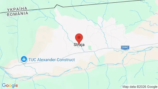Apartments for rent i Straja - kort over placeringen
