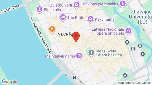 Apartments for rent i Riga Vecrīga - kort over placeringen