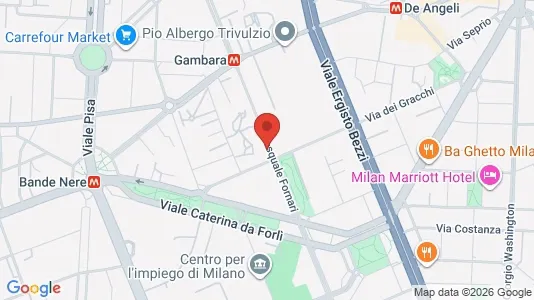 Rooms for rent i Milano Zona 6 - Barona, Lorenteggio - kort over placeringen
