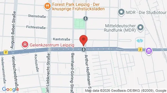 Apartments for rent i Leipzig - kort over placeringen