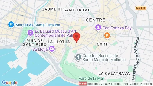 Apartments for rent i Palma de Mallorca - kort over placeringen