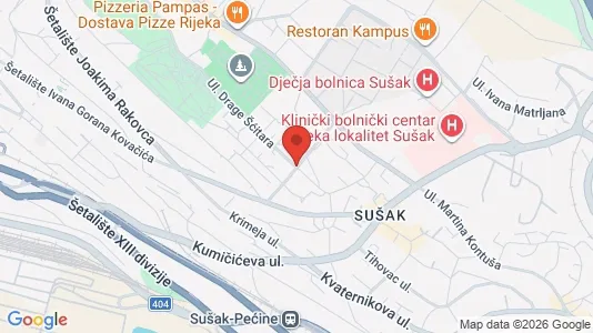 Apartments for rent i Rijeka - kort over placeringen