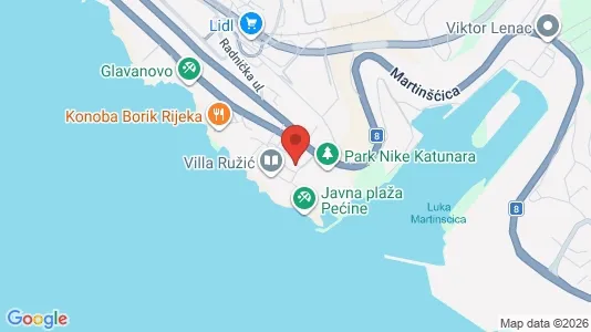 Apartments for rent i Rijeka - kort over placeringen