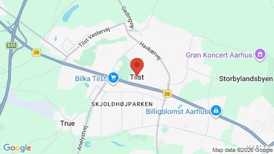 Houses for rent i Tilst - kort over placeringen