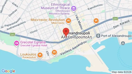 Apartments for rent i Alexandroupoli - kort over placeringen