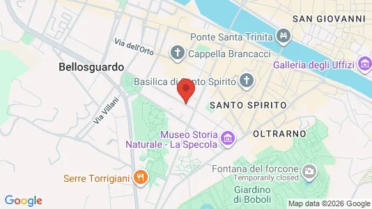 Apartments for rent i Florence - kort over placeringen