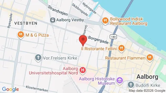 Apartments for rent i Aalborg Center - kort over placeringen