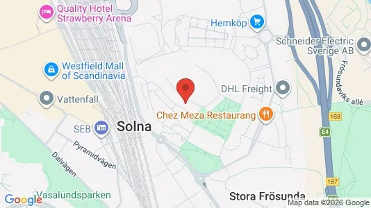 Apartments for rent i Solna - kort over placeringen