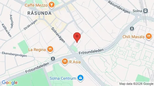 Apartments for rent i Solna - kort over placeringen