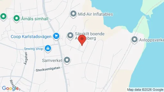 Apartments for rent i Åmål - kort over placeringen
